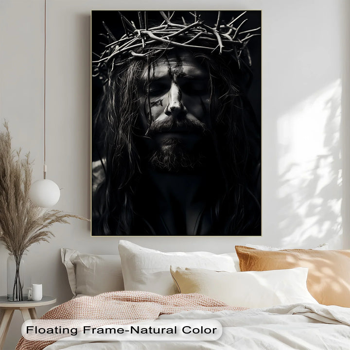 Silent Redemption – Jesus with Crown of Thorns Canvas Prints - MyPhotoStation