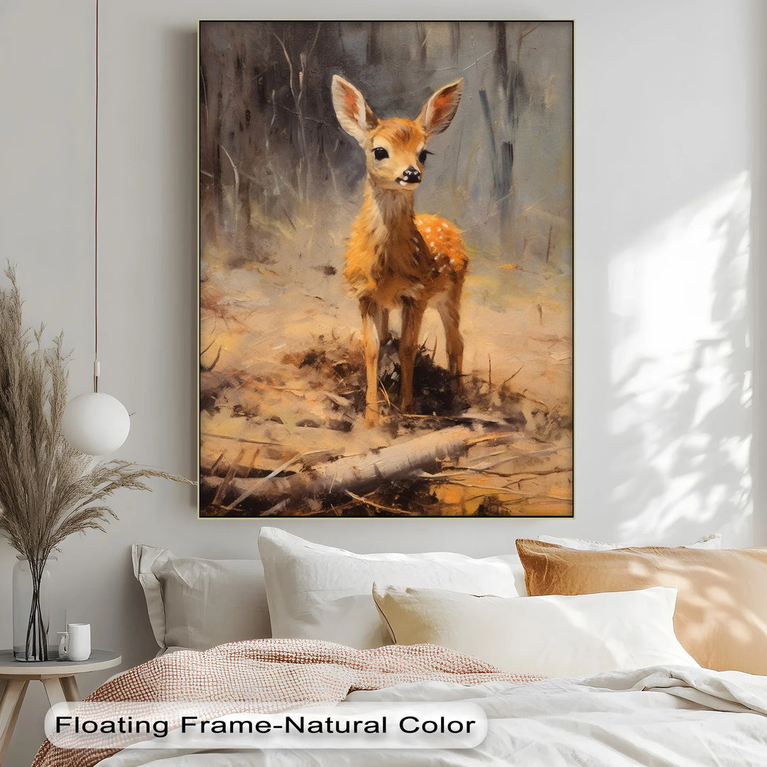Gentle Fawn in the Forest – Animal Canvas Print - MyPhotoStation