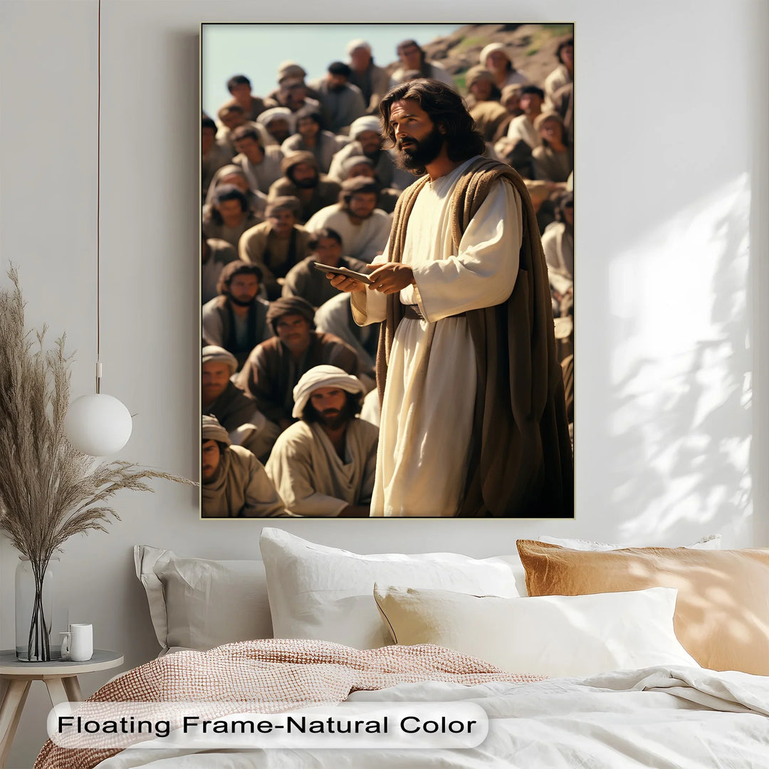 The Teacher’s Voice – Jesus Preaching to the Multitude Canvas Prints - MyPhotoStation
