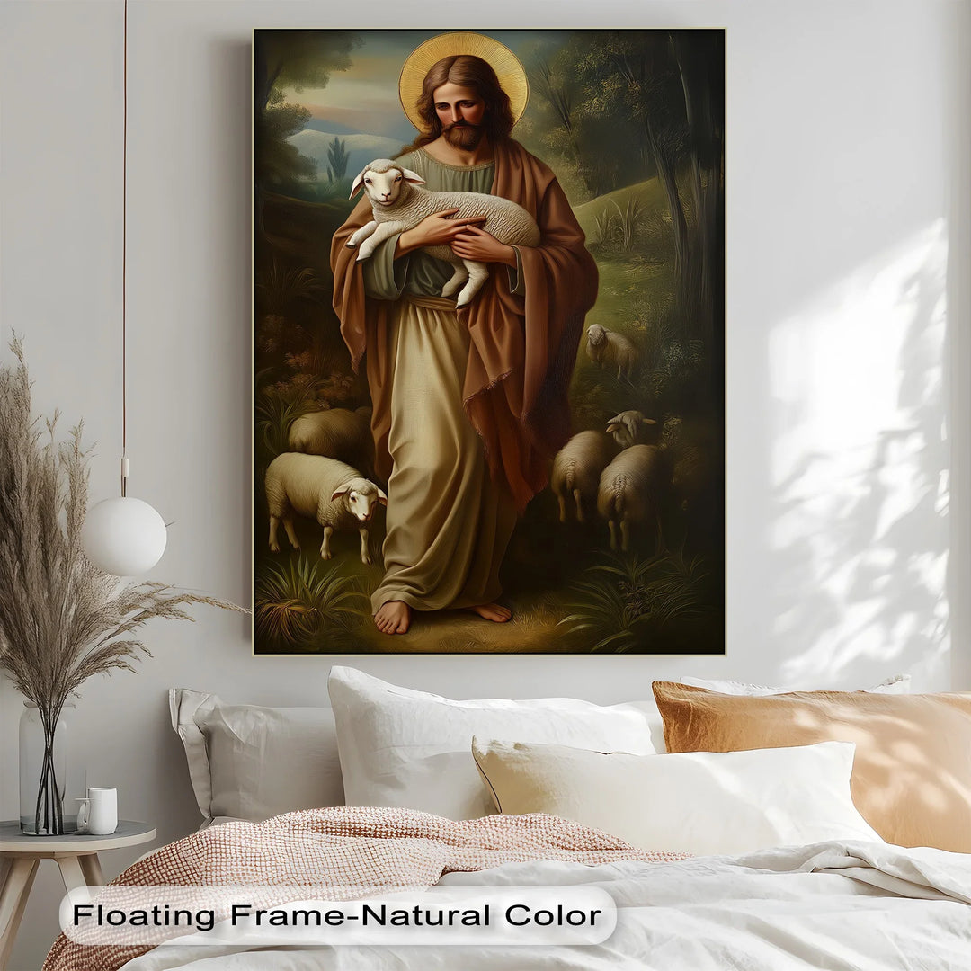 The Good Shepherd – Jesus with Lamb Canvas Prints - MyPhotoStation