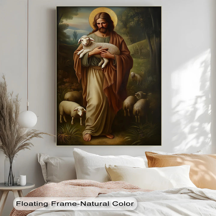The Good Shepherd – Jesus with Lamb Canvas Prints - MyPhotoStation