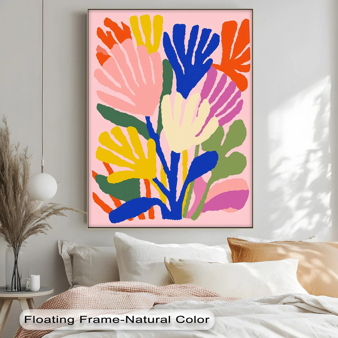 Modern Fauvist Floral Composition – Colorful Abstract Canvas Print - MyPhotoStation