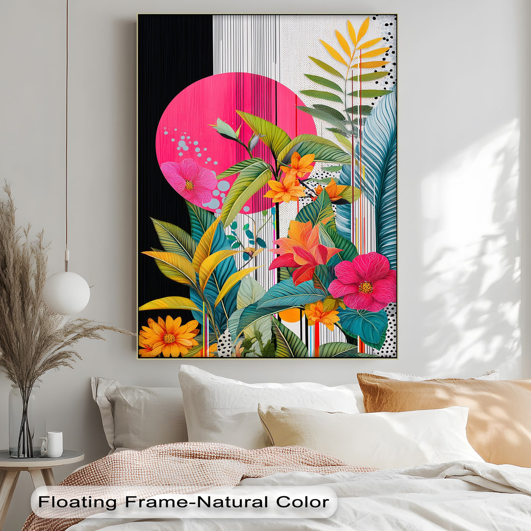 Tropic Pop – Bold Botanical Canvas Print