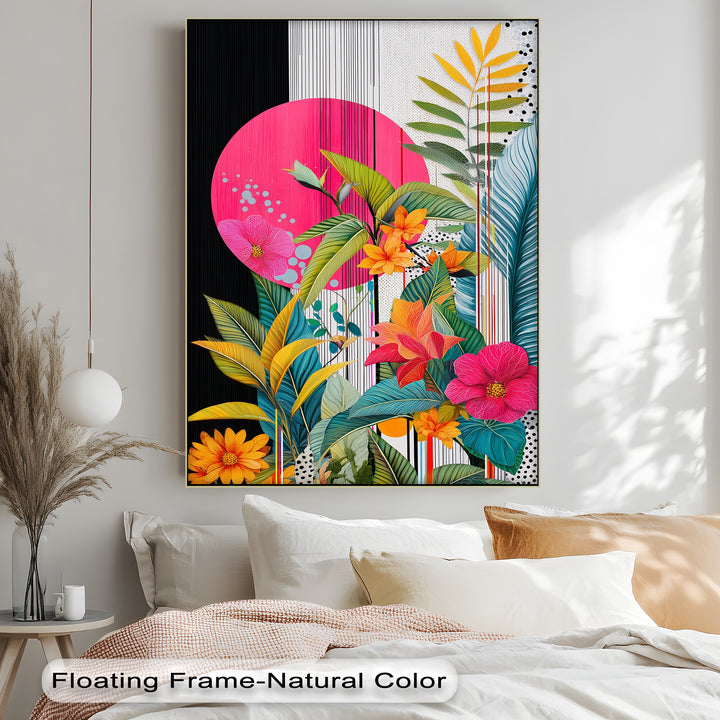 Tropic Pop – Bold Botanical Canvas Print