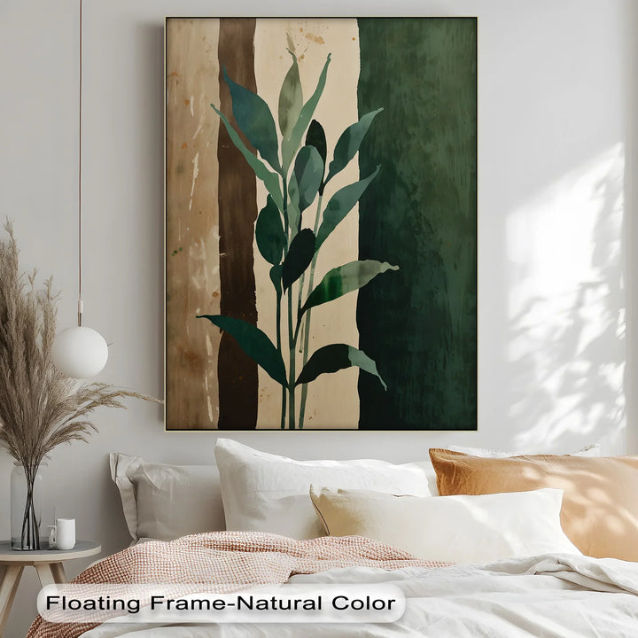 Earth Tones Foliage – Leaf Silhouette Canvas Print - MyPhotoStation
