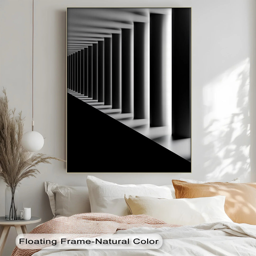 Eternal Symmetry – Monochrome Columns Canvas Prints - MyPhotoStation
