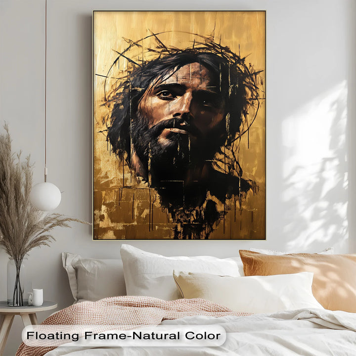 Crown of Thorns – Abstract Jesus Canvas Wall Art - MyPhotoStation