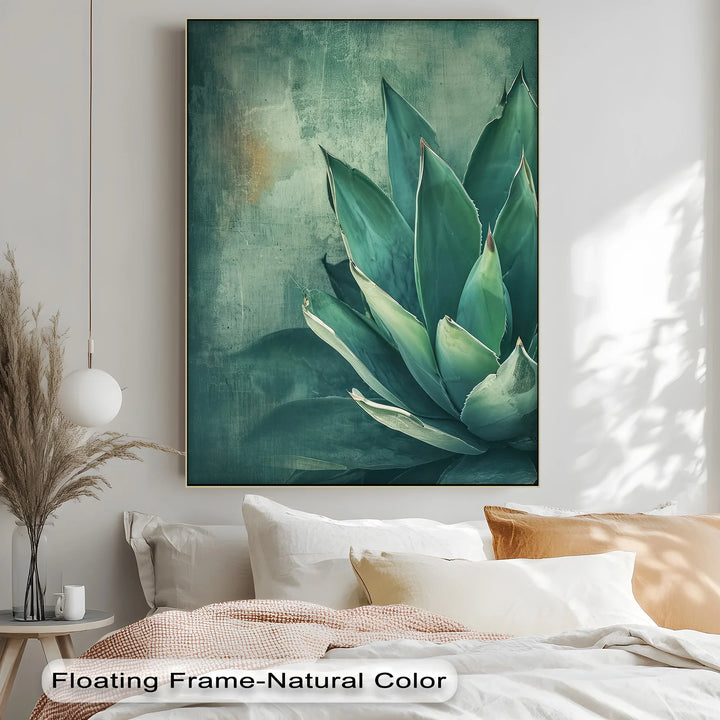 Agave Serenity – Succulent Plant Close-Up Canvas Print - MyPhotoStation