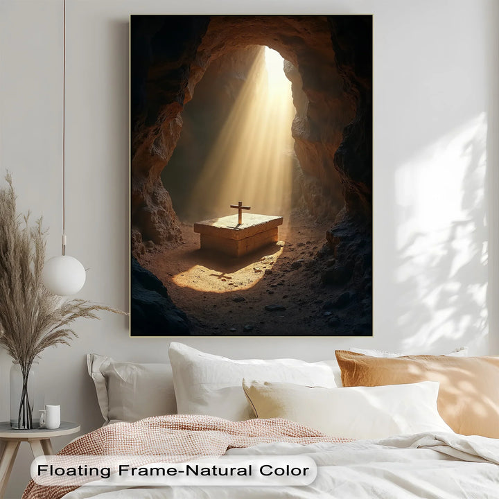 Resurrection Light – Cross in Empty Tomb Canvas Prints - MyPhotoStation
