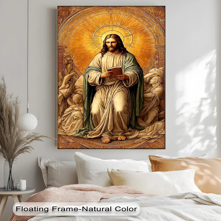 Christ in Radiant Light – Sacred Religious Canvas Print - MyPhotoStation