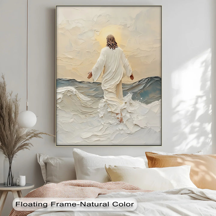 Walking on Water – Inspirational Christian Canvas Print - MyPhotoStation