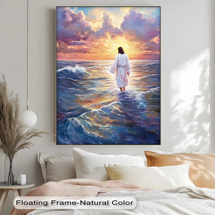 Divine Steps – Jesus Walking on Water Canvas Prints - MyPhotoStation