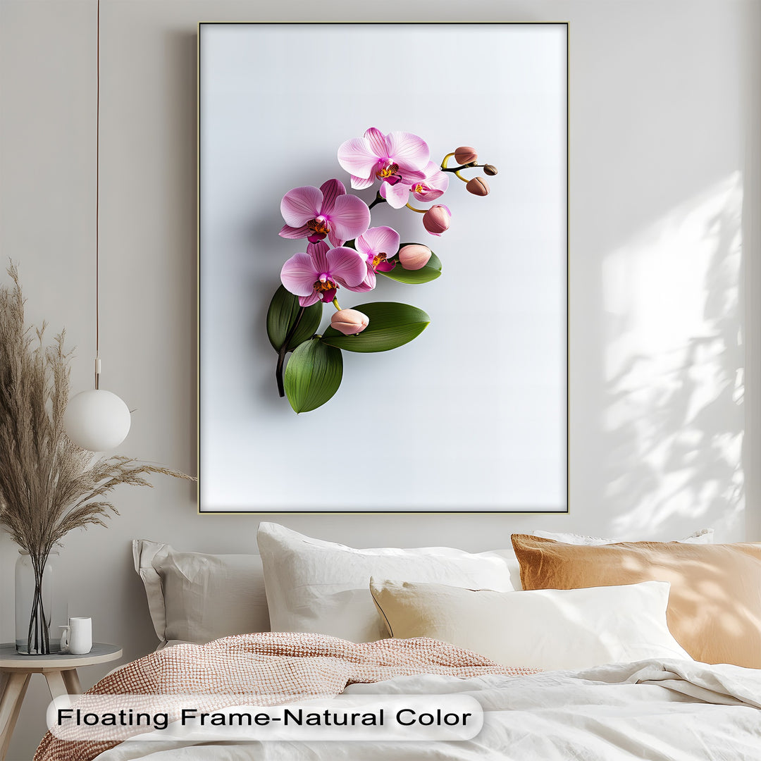 Graceful Orchid Cascade – Pink Botanical Canvas Print