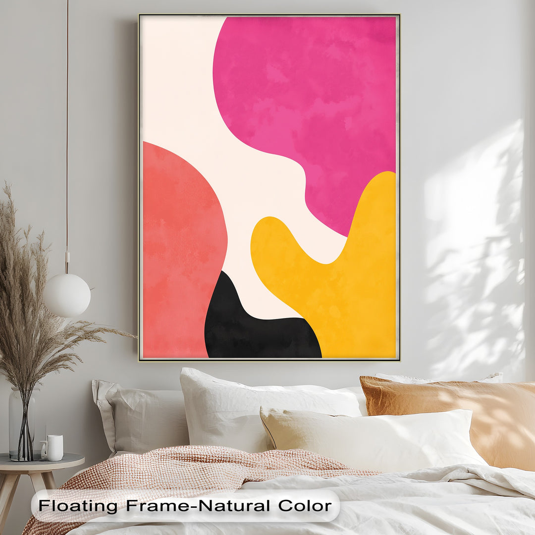 Mellow Shapes – Colorful Organic Forms Abstract Canvas Print