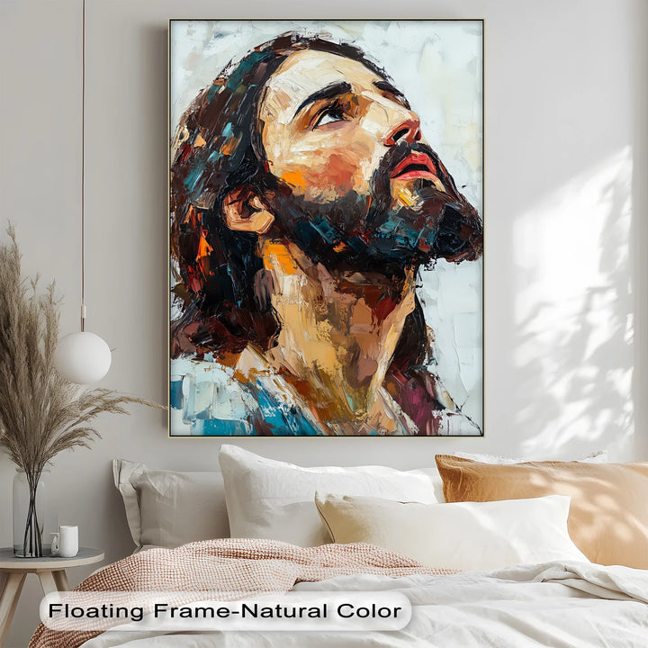 Heavenward Glance – Jesus Portrait Canvas Prints - MyPhotoStation