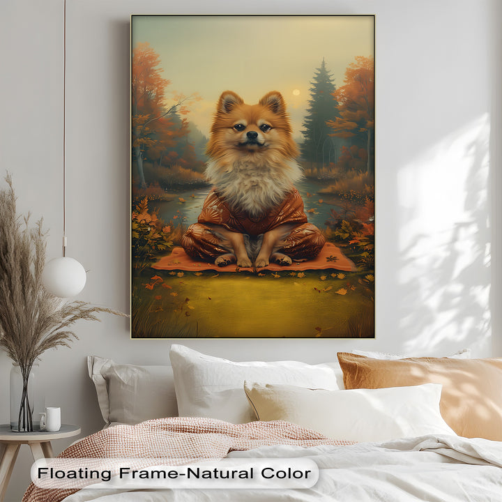 Zen Fox Pup – Autumn Forest Portrait Puppies Canvas Print