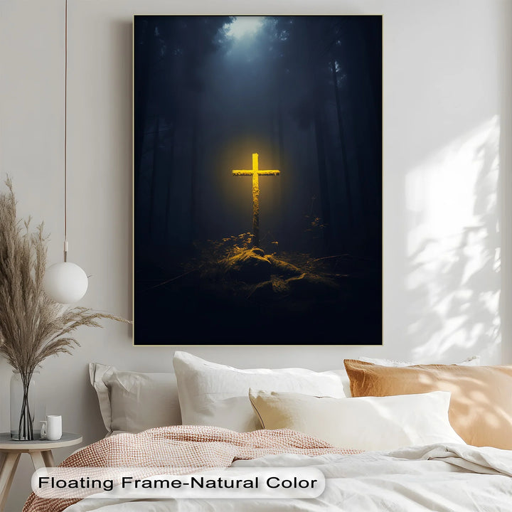 Light in the Darkness – Illuminated Cross Canvas Prints - MyPhotoStation