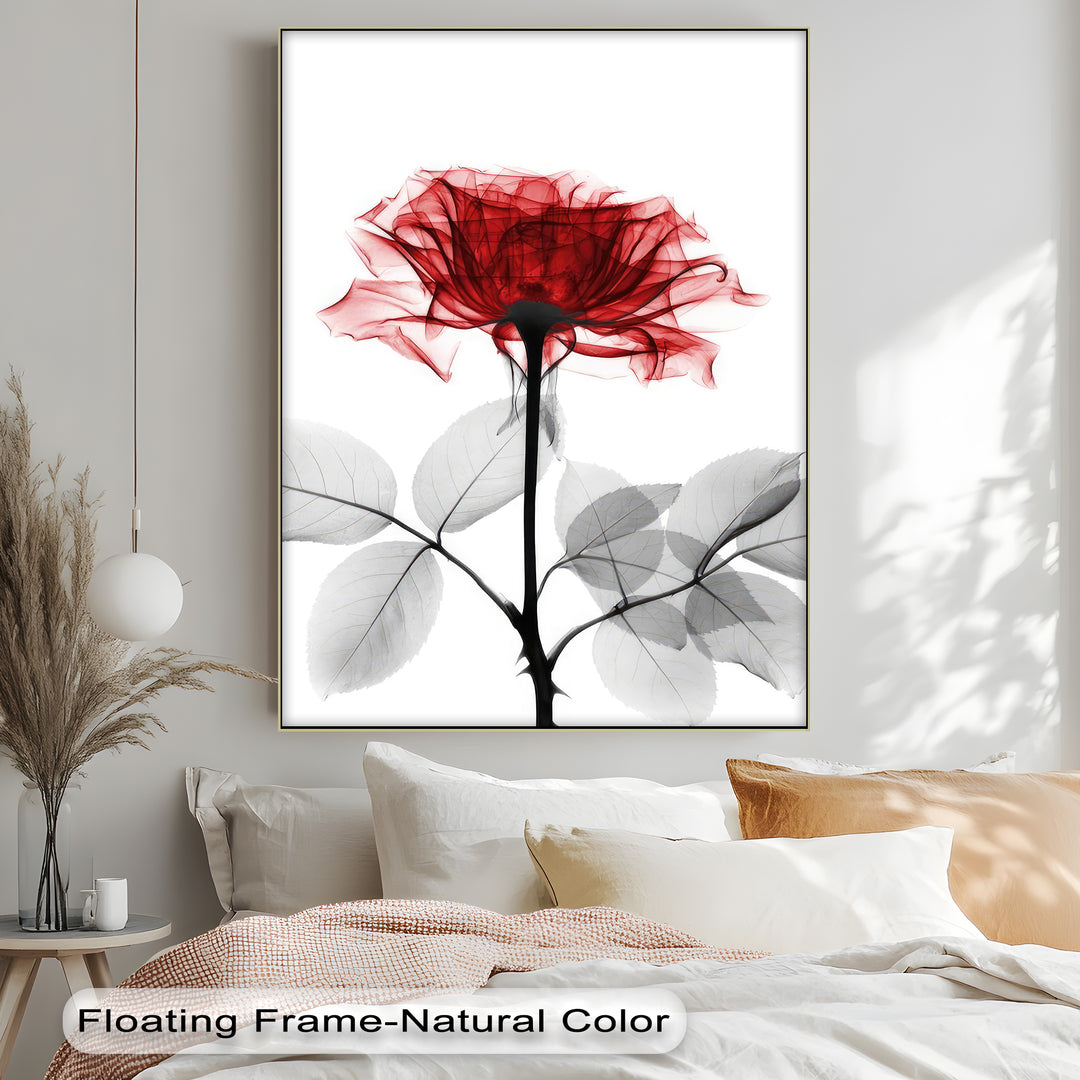 Winterliche Ruhe – Japanische Frau im blauen Kimono, Leinwanddruck | Gerahmtes Kunstwerk