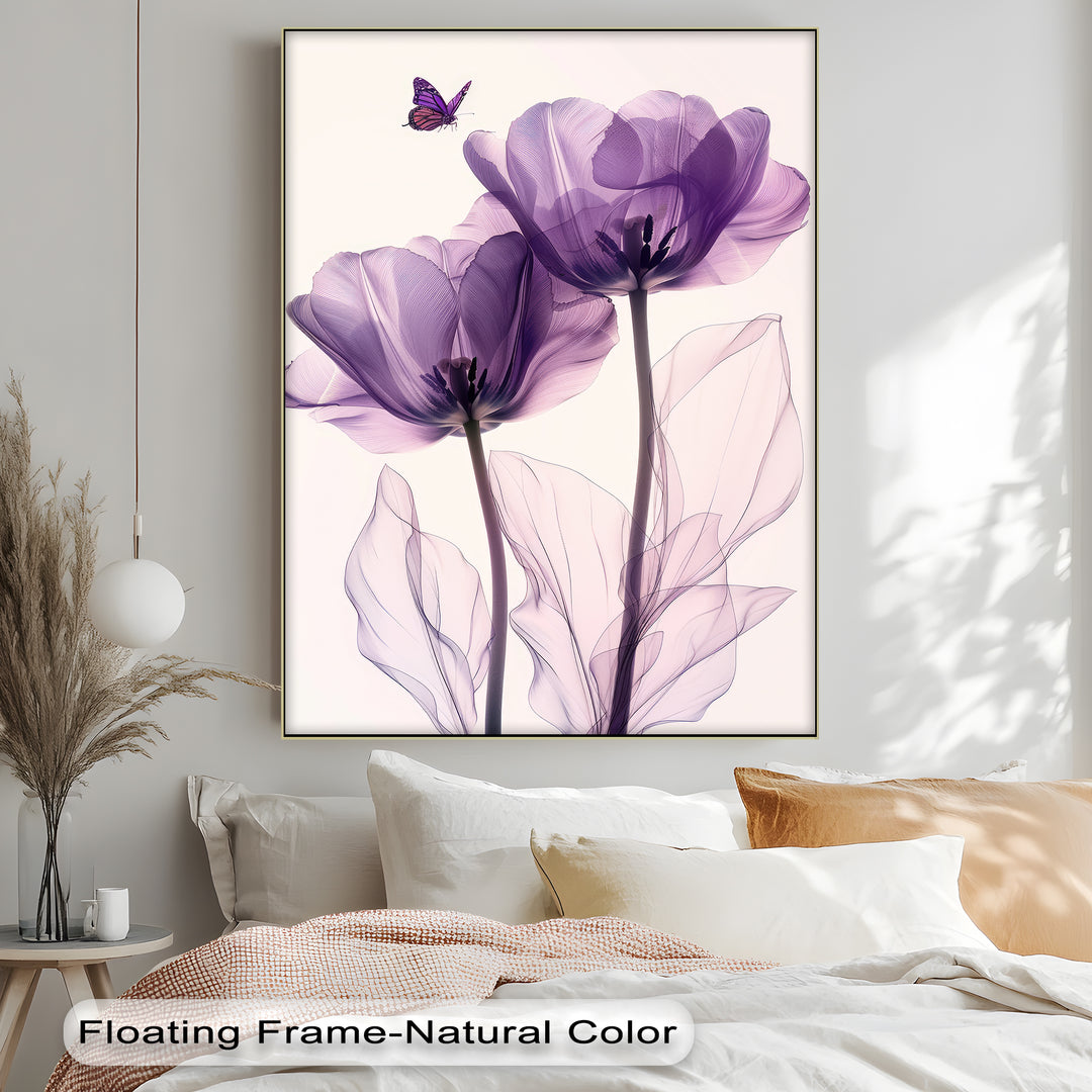 Winterliche Ruhe – Japanische Frau im blauen Kimono, Leinwanddruck | Gerahmtes Kunstwerk