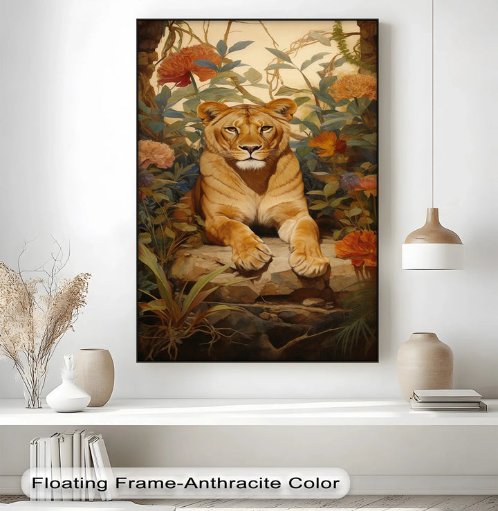 Queen of the Jungle Repose – Animal Canvas Print - MyPhotoStation