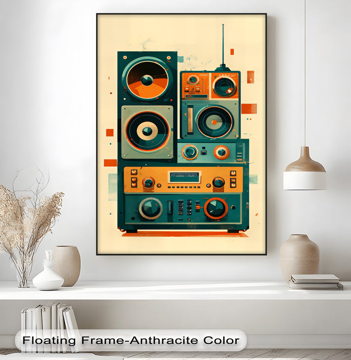 Volume Up – Retro Radio Receiver Canvas Print