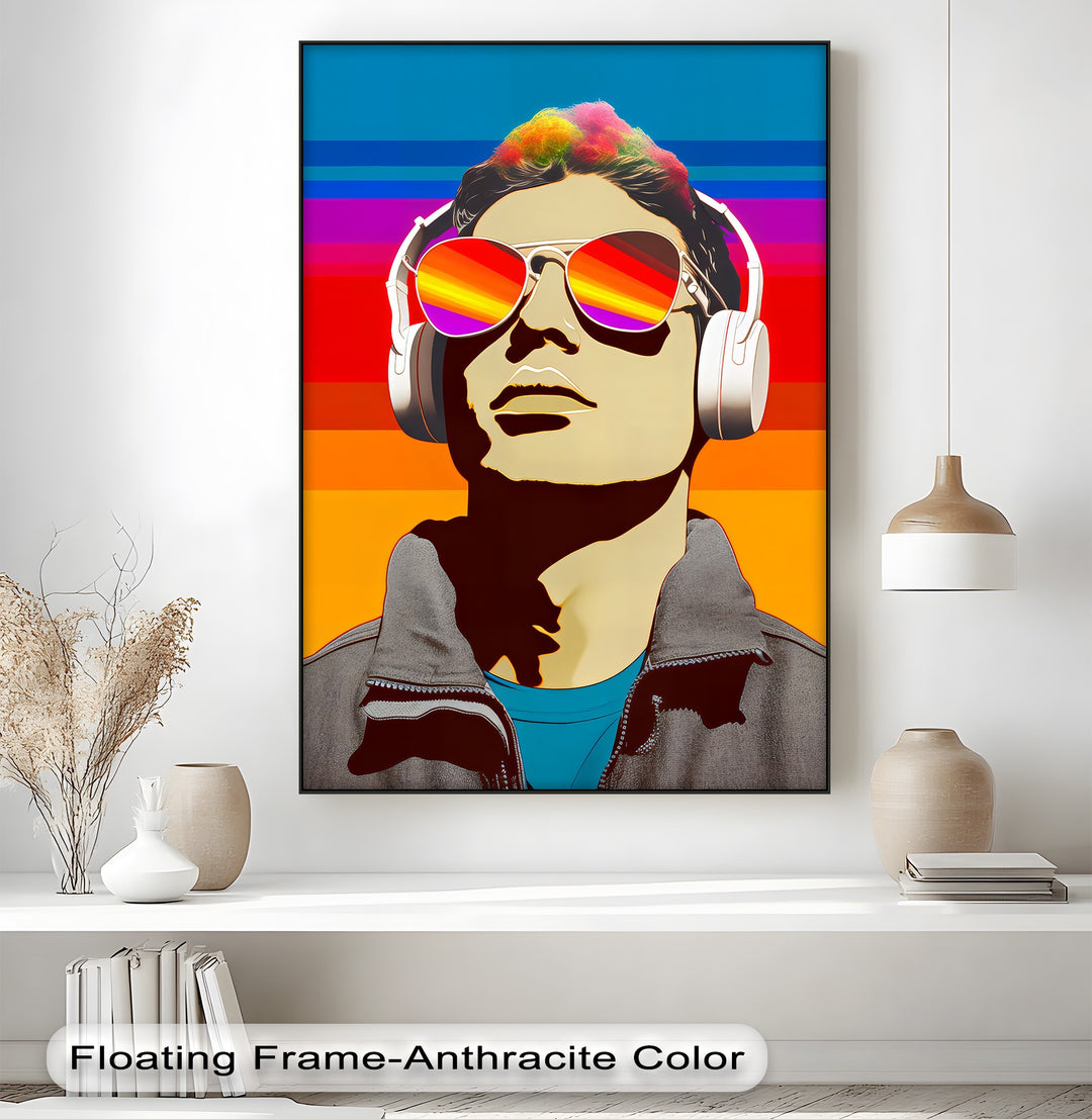 Sonic Spectrum – Pop Art Music Portrait Canvas Print