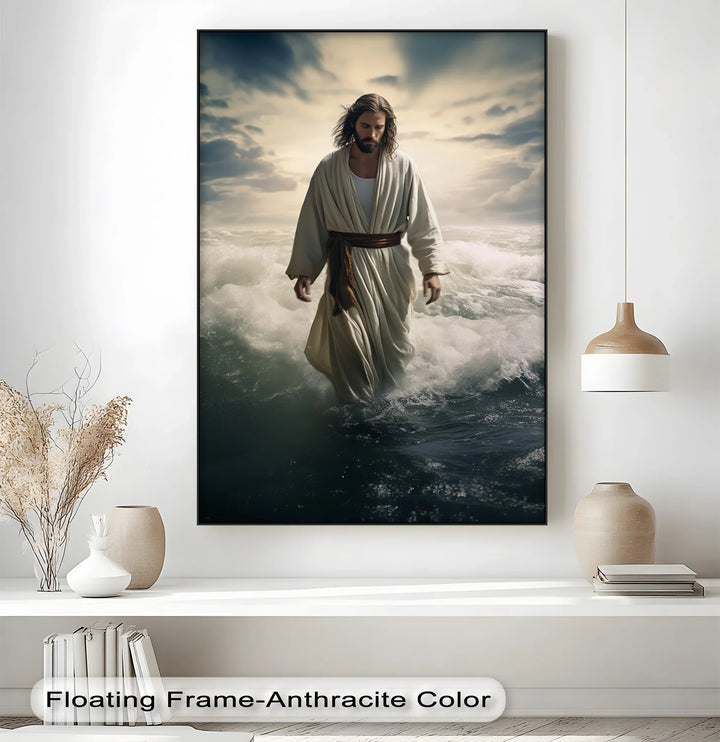 Faith on the Waves – Jesus Walking on Water Canvas Prints - MyPhotoStation