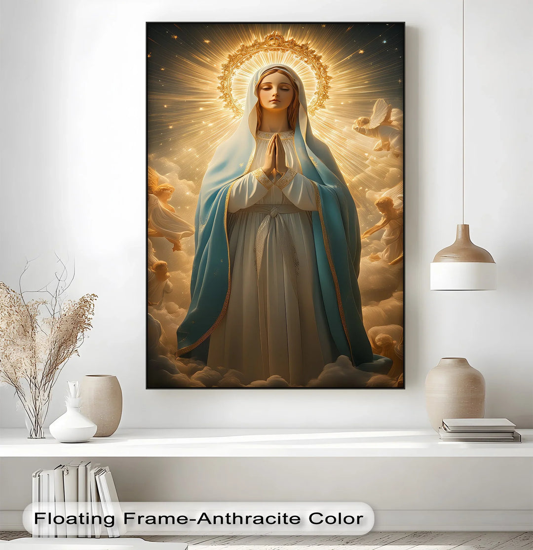 Queen of Heaven – Virgin Mary Canvas Art Print - MyPhotoStation