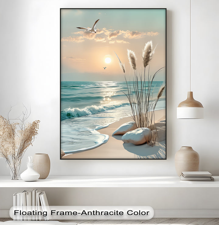 Waves of Peace – Seaside Sunrise Canvas Print