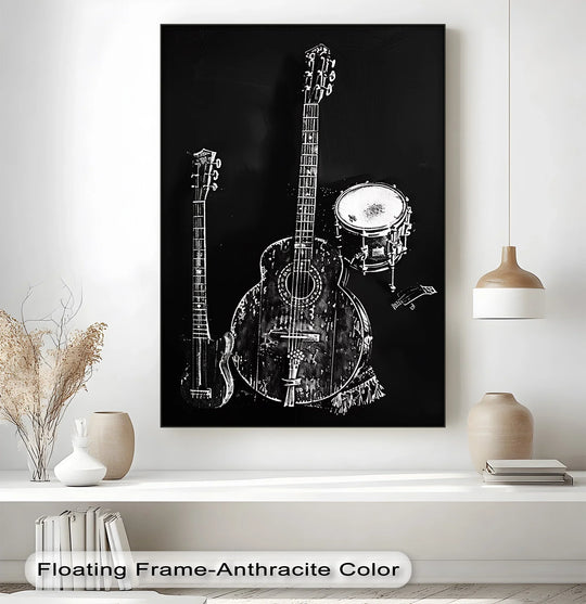 Vintage Instrument Ensemble - Music Canvas Print - MyPhotoStation