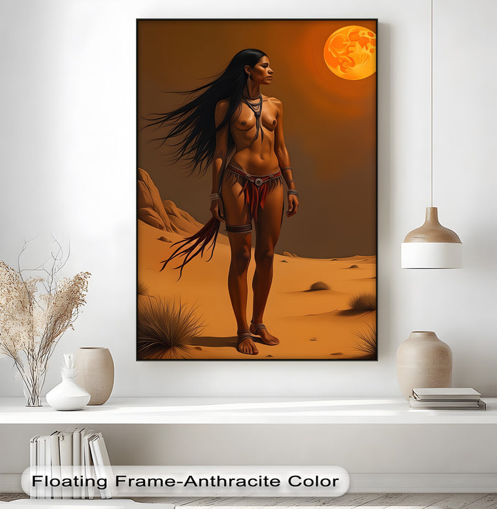 Desert Moon Spirit – Erotic Canvas Wall Art | Large Canvas