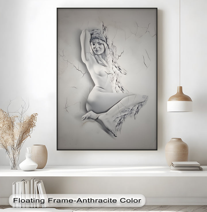 Sensual Erotic Canvas Wall Art – Modern Nude Artwork Print