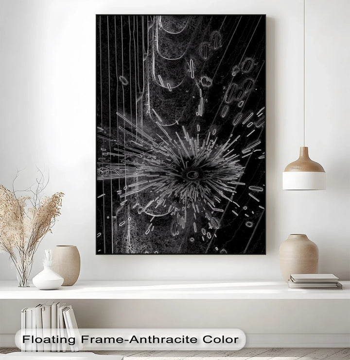 Dark Pulse – Abstract Energy Burst Canvas Prints - MyPhotoStation