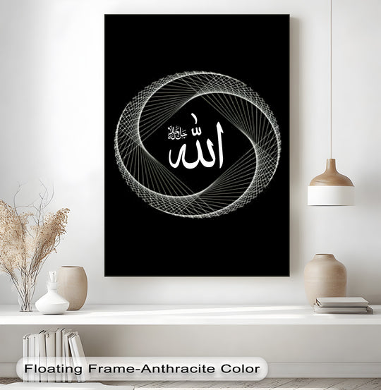 Canvas featuring a golden mosque and Islamic architecture a sacred Islamic Landmark Canvas Print for elegant wall art in culturally inspired interiors