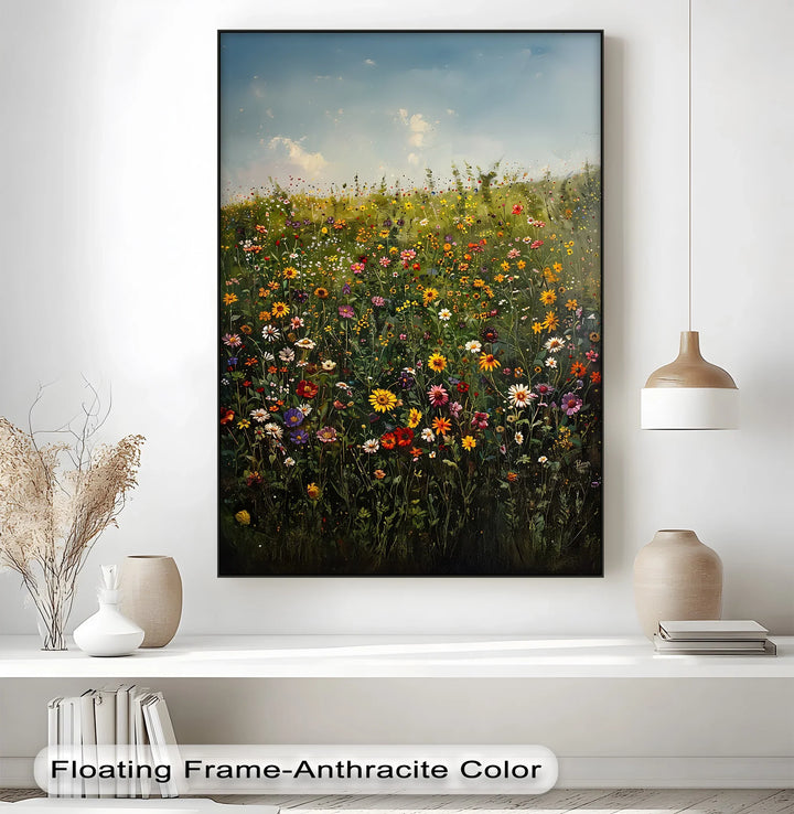 Blooming Meadow – Colorful Wildflower Field Canvas Print - MyPhotoStation