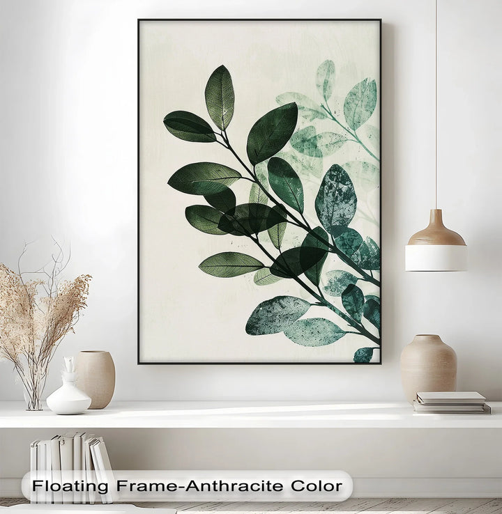 Olive Leaf Botanical Art – Tranquil Green Canvas Print - MyPhotoStation