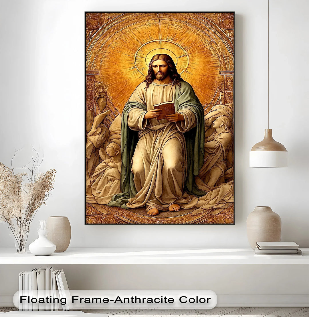 Christ in Radiant Light – Sacred Religious Canvas Print - MyPhotoStation