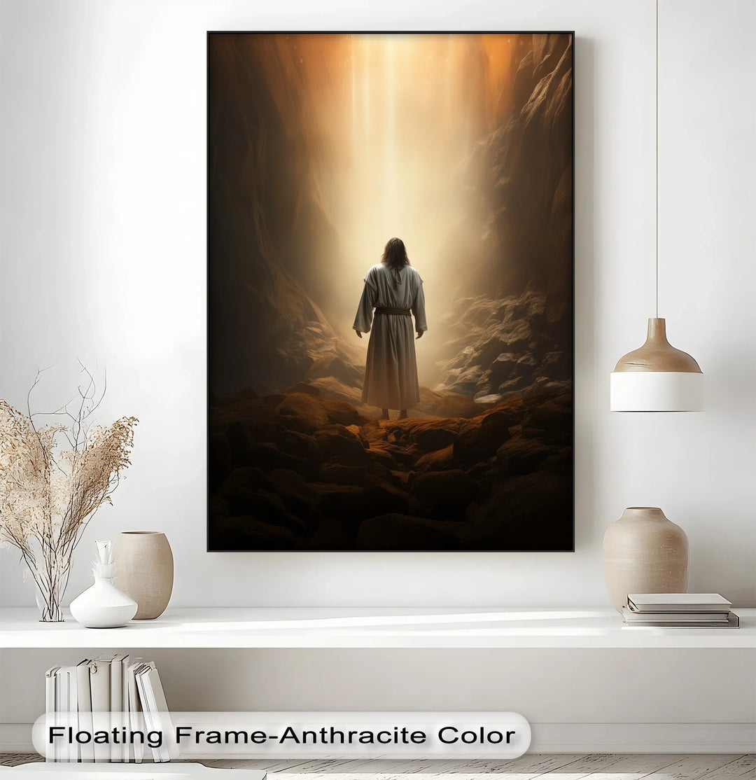Divine Light – Jesus in the Cave Canvas Prints - MyPhotoStation