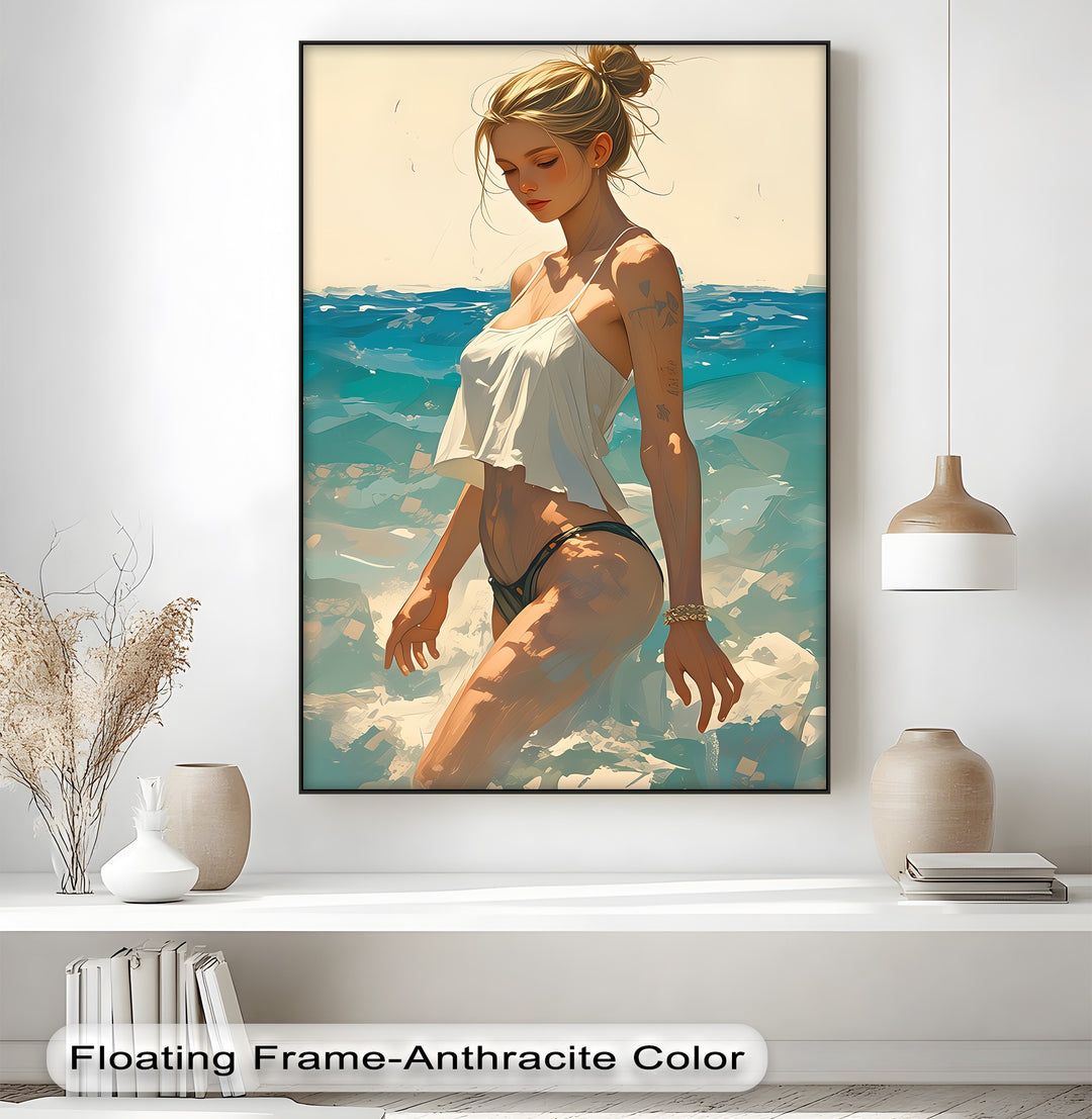 Ocean Reverie – Erotic Canvas Wall Art | Luxury Framed Canvas Prints