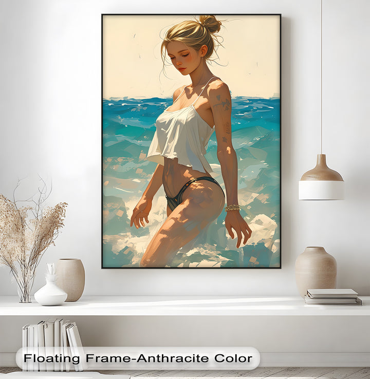 Ocean Reverie – Erotic Canvas Wall Art | Luxury Framed Canvas Prints