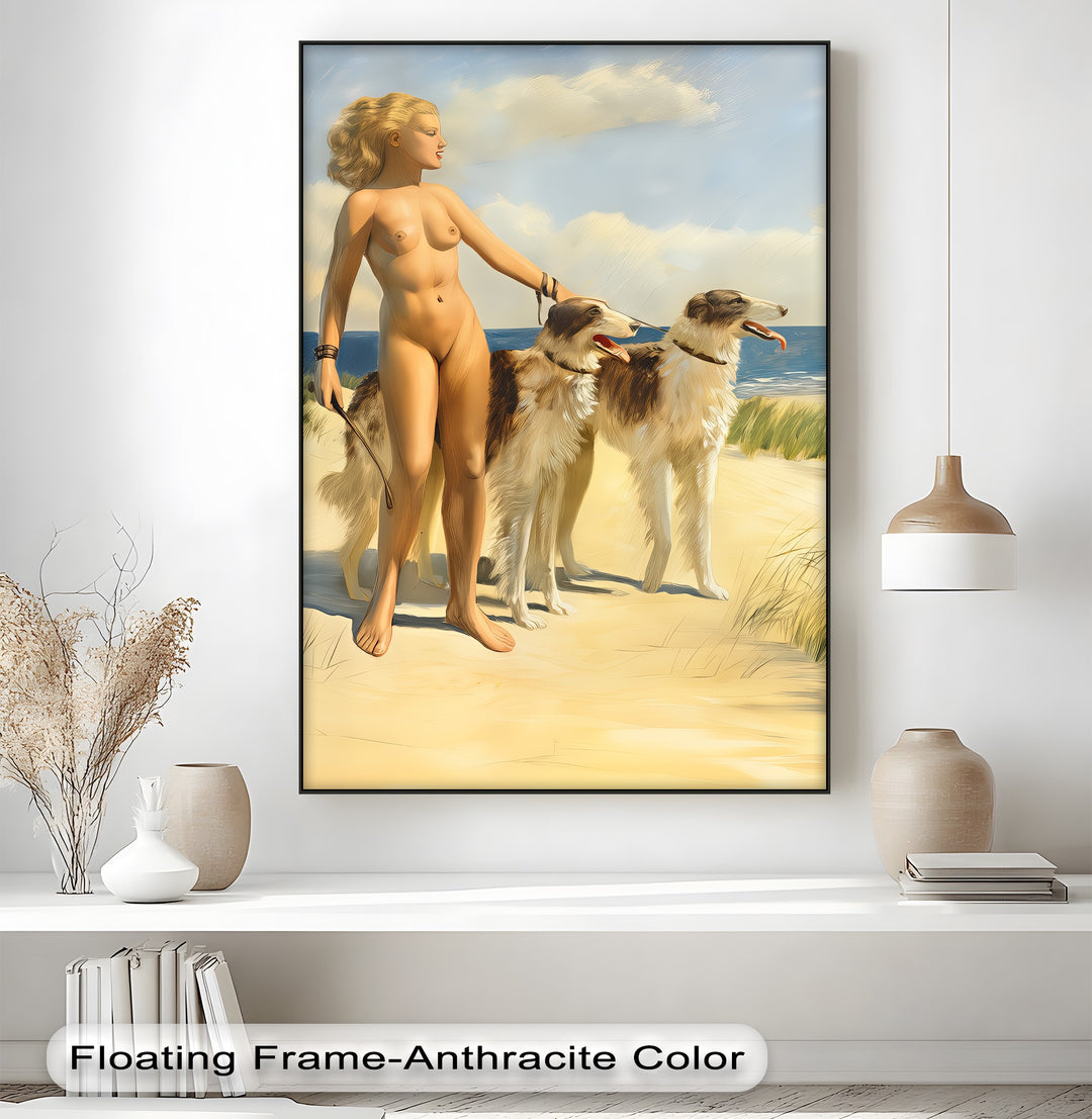 Golden Horizon – Nude Woman Canvas Art | Framed Canvas Prints