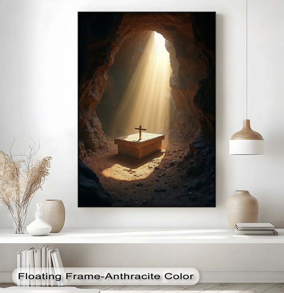 Resurrection Light – Cross in Empty Tomb Canvas Prints - MyPhotoStation