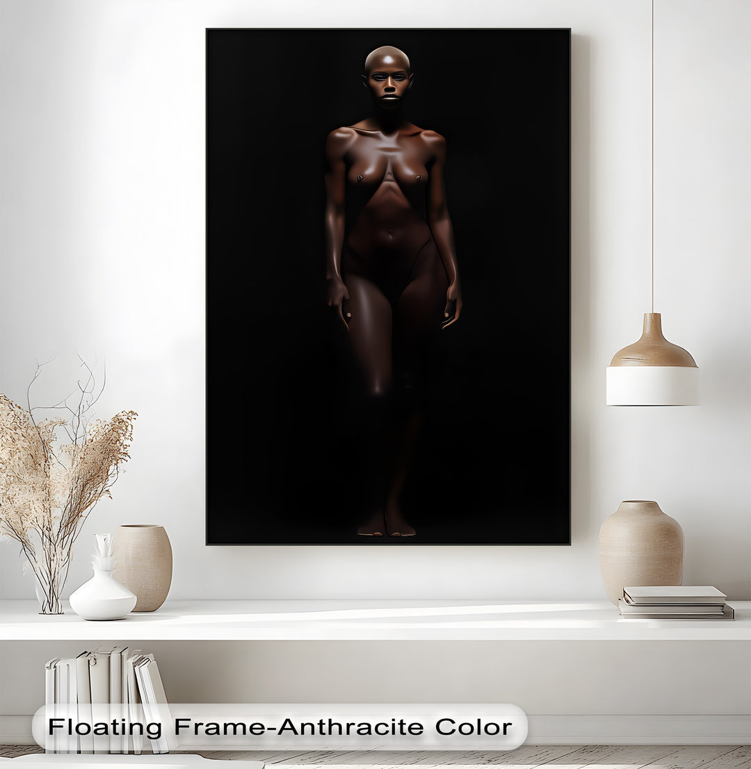 Obsidian Muse – Sexual Canvas Wall Art | Large Framed Art