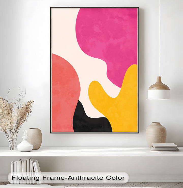Mellow Shapes – Colorful Organic Forms Abstract Canvas Print