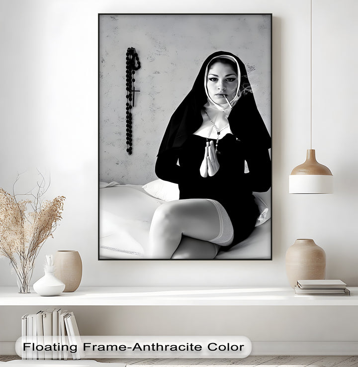 Divine Temptation Erotic Canvas Wall Art – Large Framed Artwork Decor