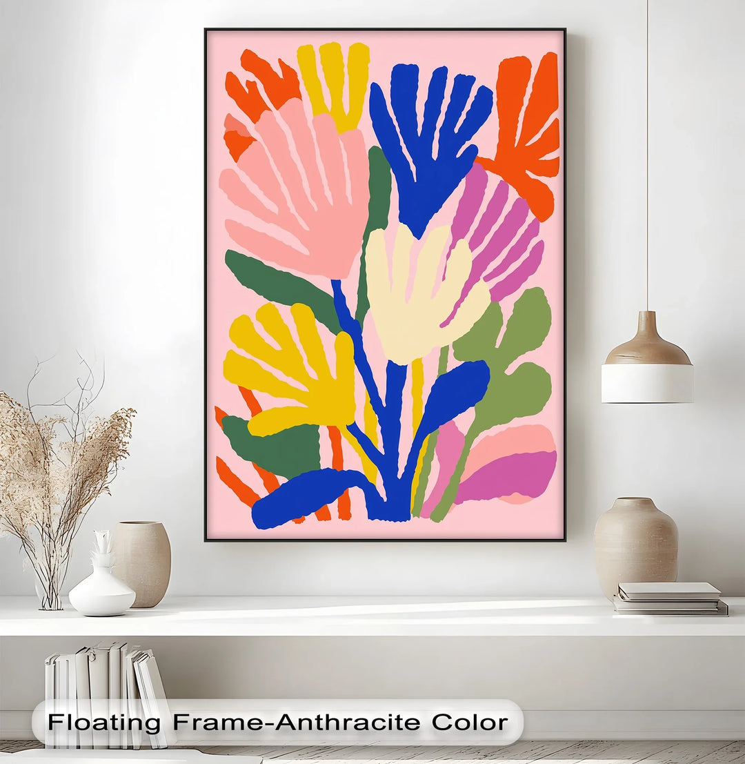 Modern Fauvist Floral Composition – Colorful Abstract Canvas Print - MyPhotoStation