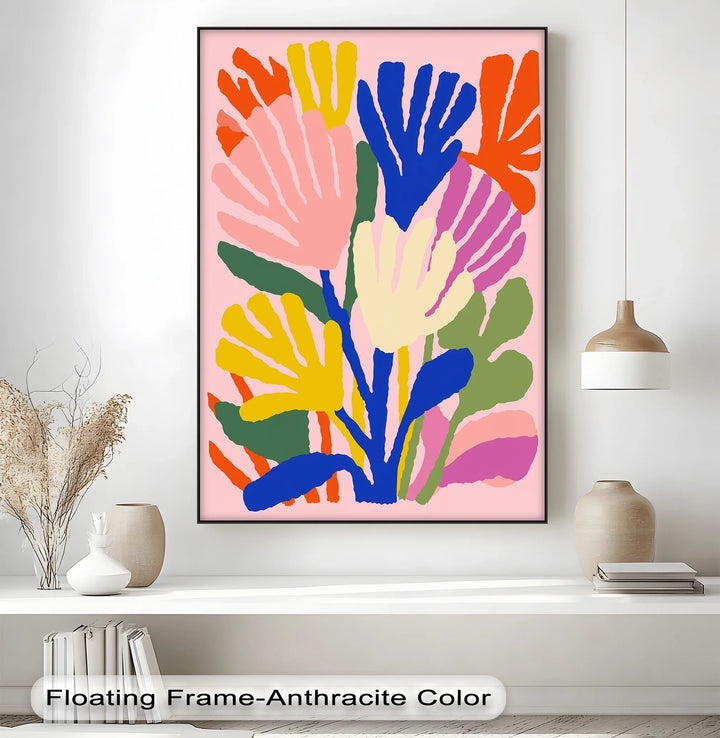 Modern Fauvist Floral Composition – Colorful Abstract Canvas Print - MyPhotoStation