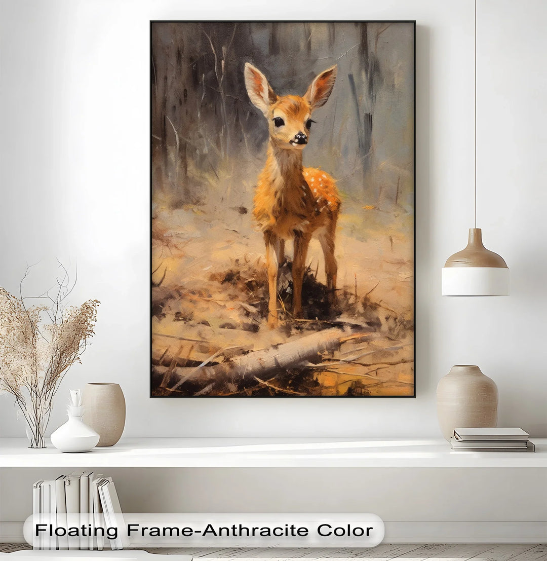 Gentle Fawn in the Forest – Animal Canvas Print - MyPhotoStation