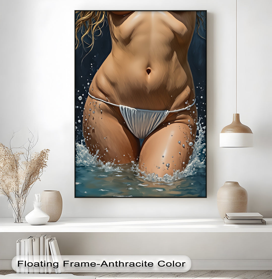 Ocean Desire – Sensual Erotic Canvas Wall Art | Framed Artwork