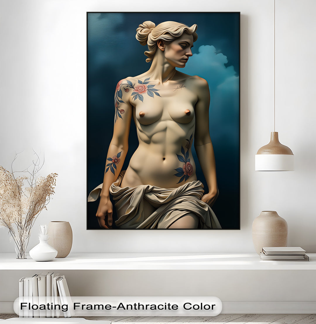 Floral Reverie – Erotic Canvas Wall Art | Large Framed Wall Art